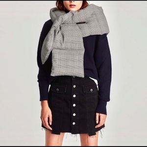 Button Fly Mini Skirt